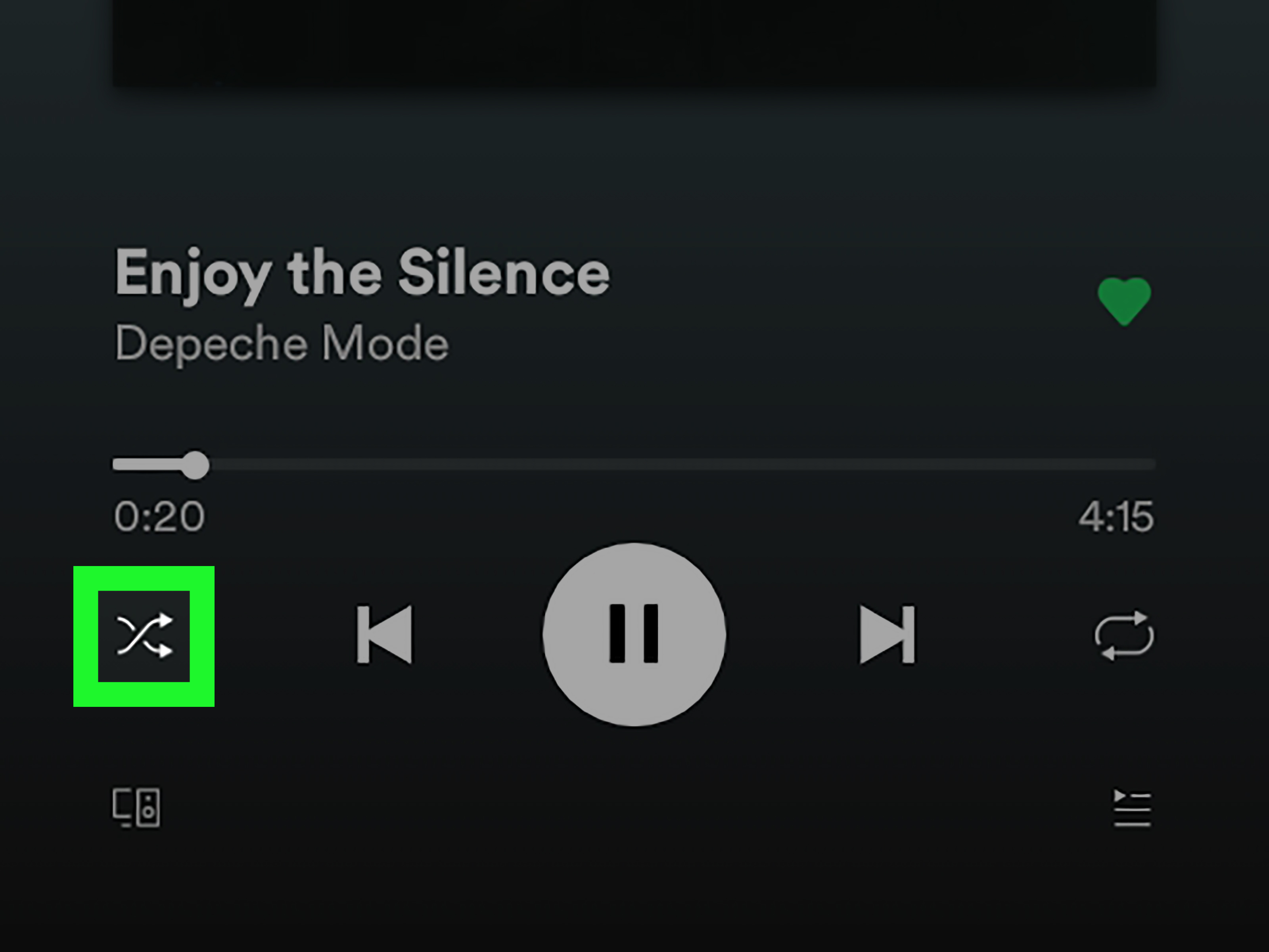 Spotify Android App Turn Off Shuffle