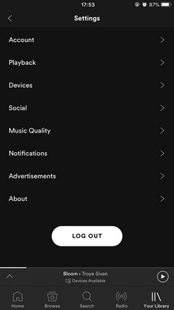 Spotify offline mode iphone